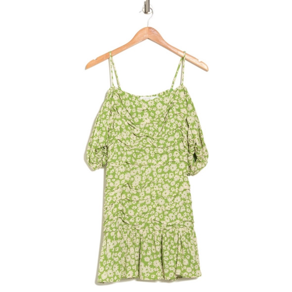 ASTR Ruched Off Shoulder Mini Dress - Picture 3 of 3